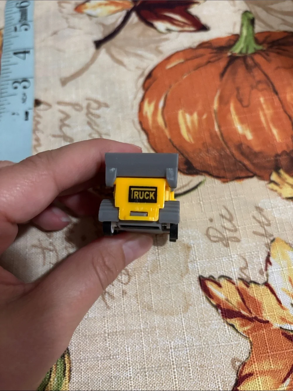 Yellow & Gray Kids Dump Truck Toy – Durable Play Vehicle